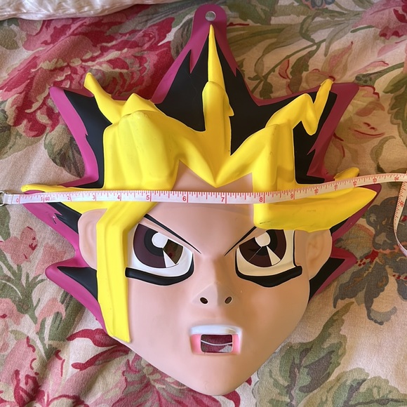 Vtg 1996 Kazuki Takahashi Yu Gi Oh Anime Plastic Mask Costume Halloween Cos Play - Picture 8 of 16